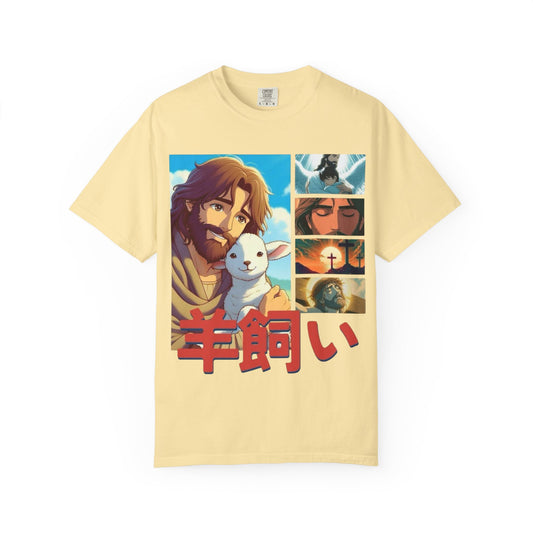 Jesus Anime T-shirt | Aesthetic Christian Anime Graphic T-shirt | Jesus the Lamb | Trendy