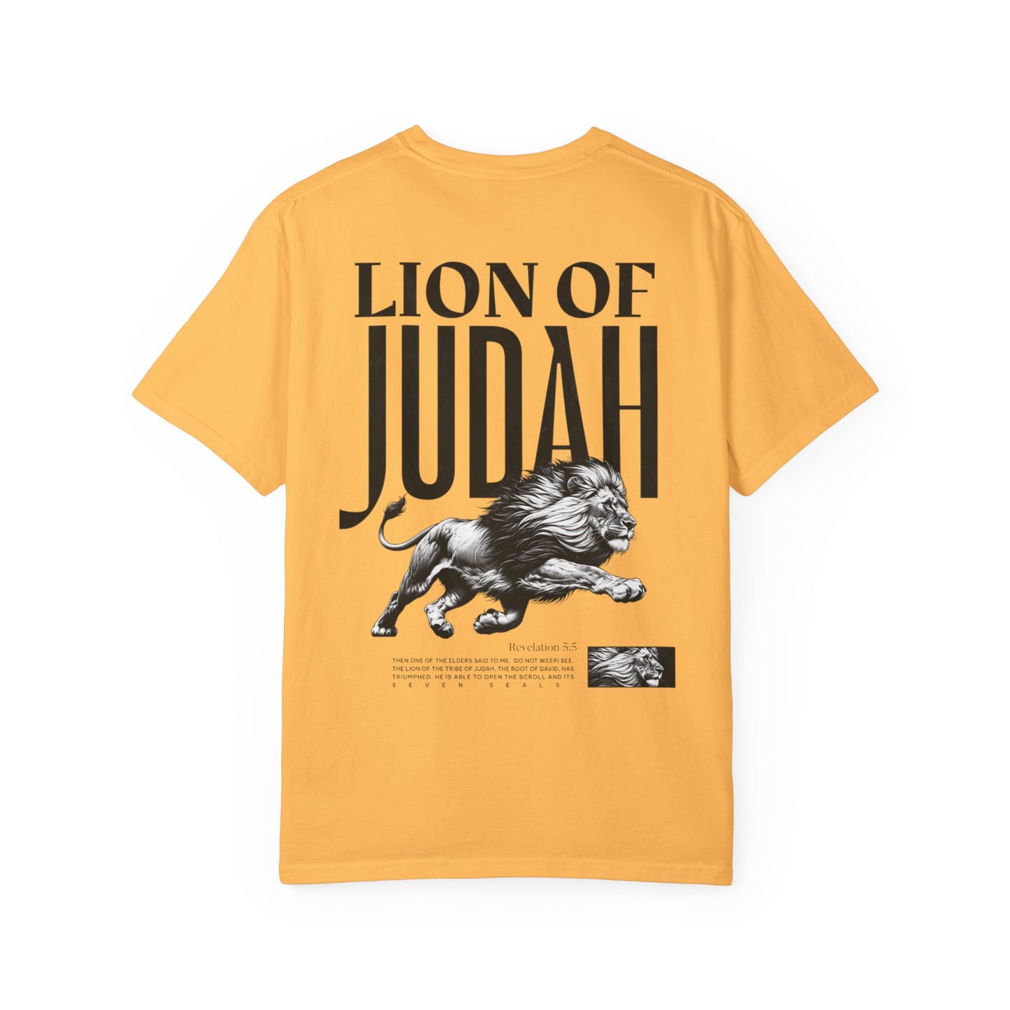 Lion of Judah | Revelation 5:5 Bible Verse T-shirt | Christian Faith Graphic T-shirt