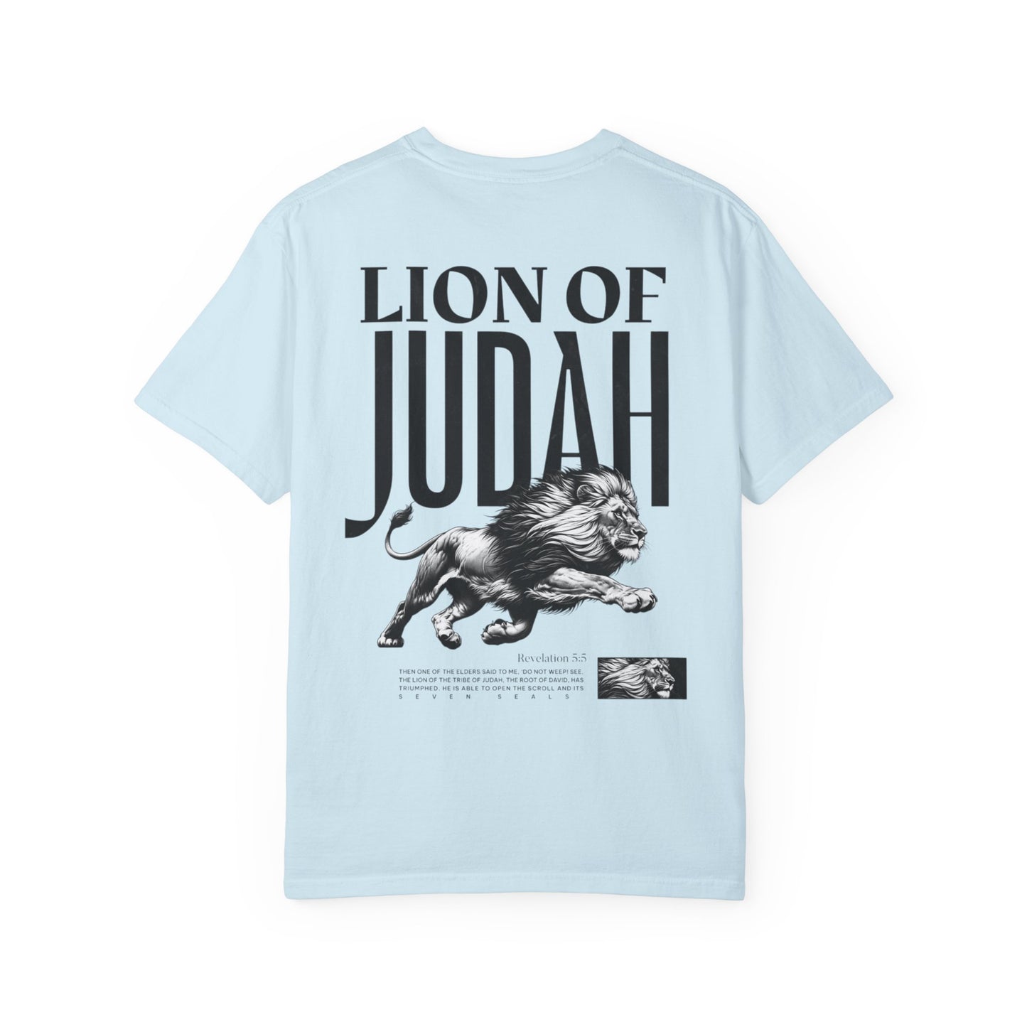 Lion of Judah | Revelation 5:5 Bible Verse T-shirt | Christian Faith Graphic T-shirt