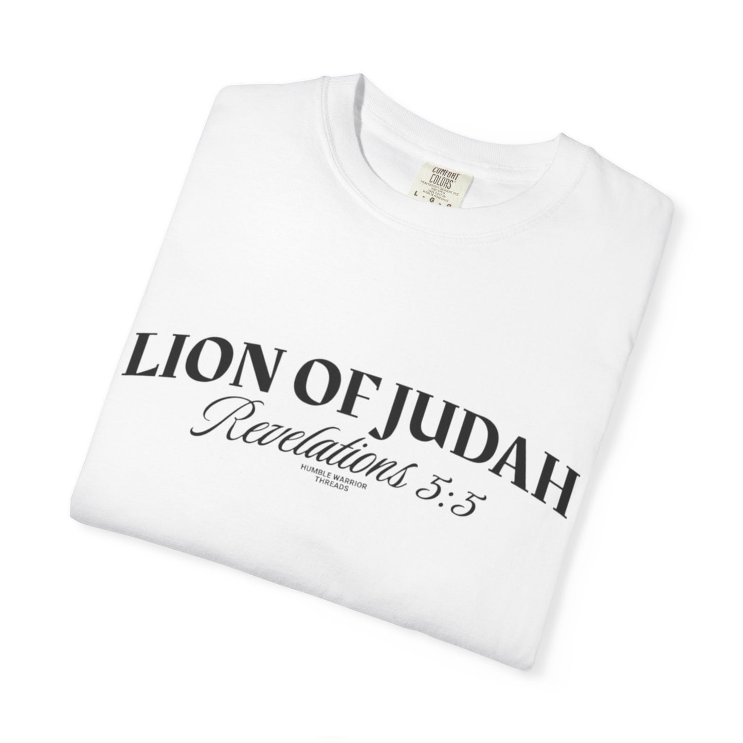 Lion of Judah | Revelation 5:5 Bible Verse T-shirt | Christian Faith Graphic T-shirt