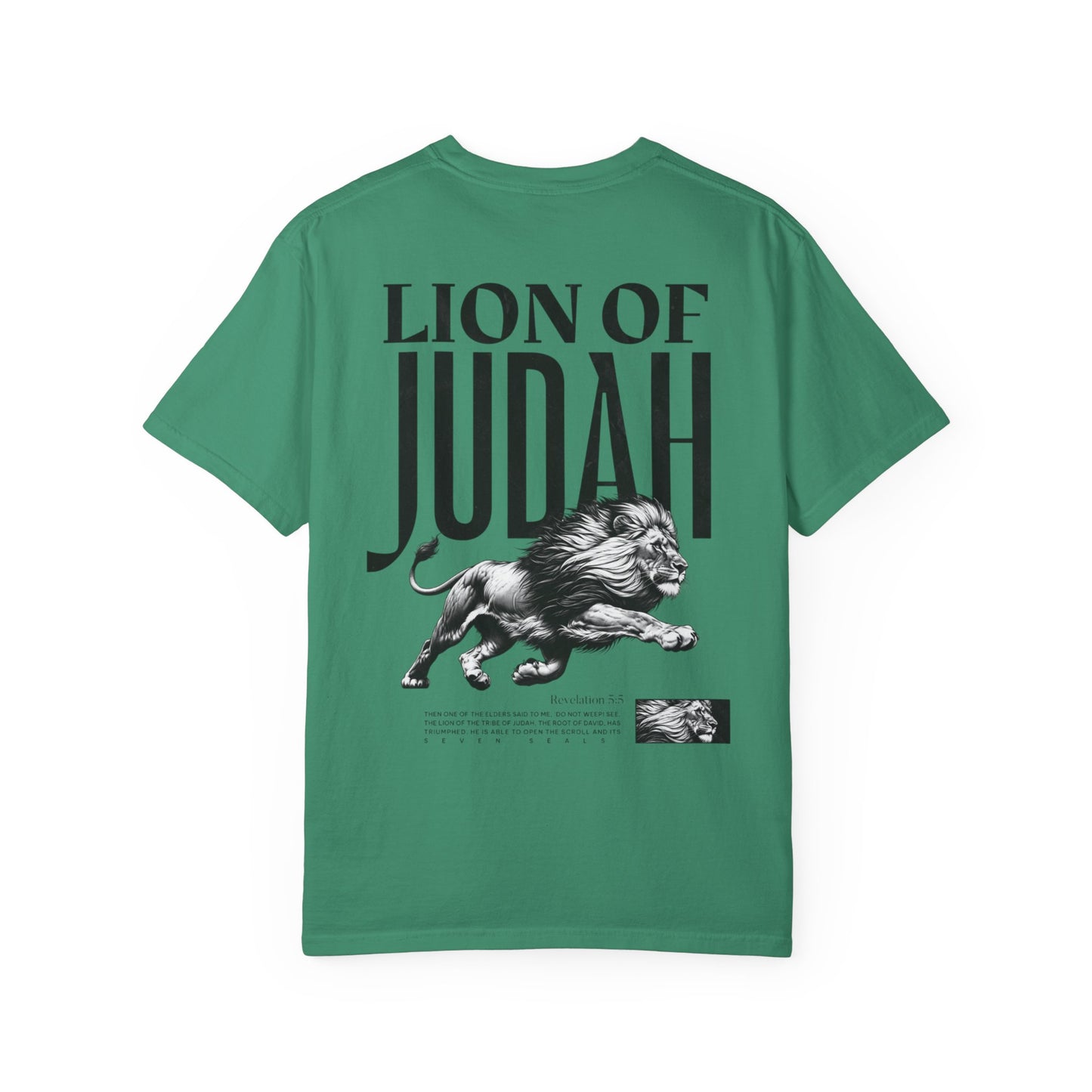 Lion of Judah | Revelation 5:5 Bible Verse T-shirt | Christian Faith Graphic T-shirt